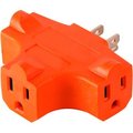 Gogreen GoGreen Power 3 Outlet Cube Adapter, - Orange GG-3406OR